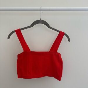 Forever 21 Scarlet Ribbed Top